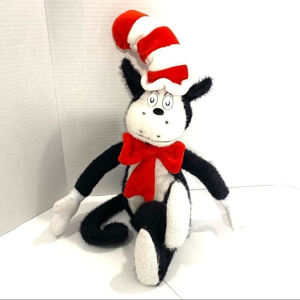 Dr. Seuss Plush Cat In The Hat Stuffed Animal Toy Black Red Kohls Cares